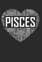 Pisces  Heart: 6x9 Ruled Notebook, Journal, Daily Diary, Organizer, Planner 1696829119 Book Cover