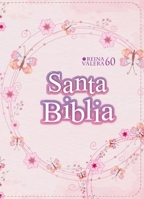Biblia RVR 1960 Compacta Símil Piel Juvenil Mariposa Palo Rosa (Bible RVR 1960 Compact Size LeatherLike Youth Light Pink Butterfly (Spanish Edition) 8418853417 Book Cover