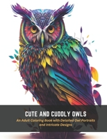 Cute and Cuddly Owls: An Adult Coloring Book with Detailed Owl Portraits and Intricate Designs B0C4MRD16C Book Cover