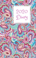 2020 Diary: 5x8 week to a page planner with 12 monthly planners. Lined paper pages after diary for all your notes. Perfect pocket size for general use, small business owners and students. Pink & purpl 1692511718 Book Cover