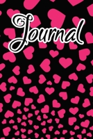 Journal: Hot Pink Falling Hearts Journal for women to write in 1657896196 Book Cover