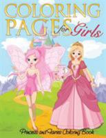 Coloring Pages for Girls (Princess and Fairies Coloring Book) 1634285239 Book Cover