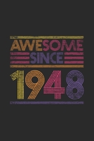 Awesome Since 1948: Graph Paper Notebook / Journal (6 X 9 - 5 Squares per inch - 120 Pages) - Birthday Gift Idea 1699180342 Book Cover