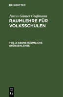 Ebene Räumliche Größenlehre 3111305015 Book Cover