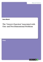 The Green's Function Associated with One- And Two-Dimensional Problems 3656950954 Book Cover