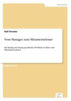 Vom Manager Zum Mitunternehmer 3838612531 Book Cover