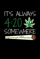 It's Always 4: 20 Somewhere: Graph Paper Journal / Notebook / Diary Gift - 6x9 - 120 pages - Graph Paper - 5mm x 5mm - Matte Cover 1676830391 Book Cover