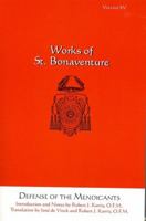 St. Bonaventure's Defense Of The Mendicants 157659159X Book Cover