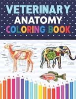 Veterinary Anatomy Coloring Book: The New Surprising Magnificent Learning Structure For Veterinary Anatomy Students.Dog Cat Horse Frog Bird Anatomy Co B08P29D5TG Book Cover