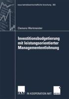 Investitionsbudgetierung Mit Leistungsorientierter Managemententlohnung 3835002074 Book Cover
