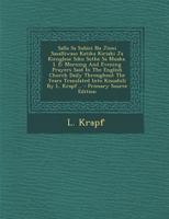 Salla Sa Subici Na Jioni Sasalliwaso Katika Kiriaki Ja Kienglese Siku Sothe Sa Muaka. I. E: Morning And Evening Prayers Said In The English Church ... Kisuahili By L. Krapf... 1018703845 Book Cover