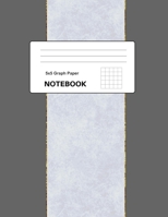 5x5 Graph Paper Notebook: 8.5 x 11 inches - 100 pages Quad Ruled - Pretty Grey Panel Cover - Perfect for everyone - 1694083322 Book Cover