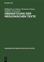 Übersetzung Der Medizinischen Texte 3112527615 Book Cover