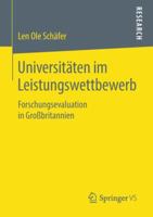 Universit�ten Im Leistungswettbewerb: Forschungsevaluation in Gro�britannien 365823394X Book Cover
