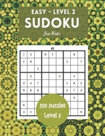 200 Sudoku Puzzles Easy Level 2: Brain Games For Adults, 9x9 Large Print (Sudoku For Adults) B08R4FBD3P Book Cover