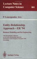 Entity-Relationship Approach - ER '94. Business Modelling and Re-Engineering: 13th International Conference on the Entity-Relationship Approach, Manchester, ... (Lecture Notes in Computer Science) 3540587861 Book Cover