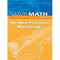 Math Course 3 Written Practice Workbook (Course 1 2 3) 1600320678 Book Cover