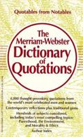 The Merriam-Webster Dictionary of Quotations 0877799040 Book Cover