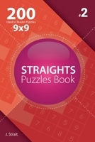 Straights - 200 Hard to Master Puzzles 9x9 1982072644 Book Cover