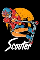Scooter: Cute & Funny Scooter Kid Riding Tricks Blank Composition Notebook for Journaling & Writing (120 Lined Pages, 6 x 9) 1708591656 Book Cover