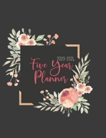 Five Year Planner 2020-2024: Black Cover Floral Design Five Year Planner, Appointment Book Organizer, And 60 Months Calendar With Federal Holidays 1692729152 Book Cover