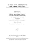 Mid-session review of the President's fiscal year 2006 budget request 1708347356 Book Cover