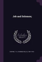 Job and Solomon; 1372037500 Book Cover