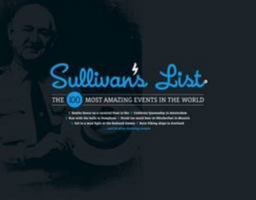 Sullivan's List: The 100 Most Amazing Events in the World 0956805922 Book Cover