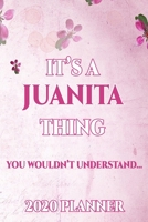 Juanita: Personalised Name Planner 2020 Gift For Women & Girls 100 Pages (Pink Floral Design) 2020 Weekly Planner Monthly Planner 1694392880 Book Cover
