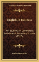 English In Business: For Students In Commercial And General Secondary Schools 1018681833 Book Cover