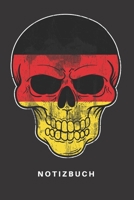 Notizbuch: Notizbuch Notizheft Schreibbuch 110 Seiten Karo Kariert Karos DIN A5 Totenkopf Sch�del Kopf Knochen Skelett Comic Cartoon Deutschland Deutsch Germania Deutsch Deutscher GER Germany Berlin H 166060947X Book Cover