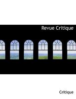 Revue Critique 1117990346 Book Cover