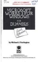 Microsoft Works 3 for Windows for Dummies: Quick Reference 1568849591 Book Cover