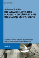 Die Abwicklung Des Masseunzulanglichen Insolvenzverfahrens 3899497430 Book Cover