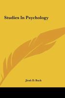 Studies In Psychology 1419115170 Book Cover