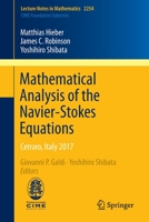Mathematical Analysis of the Navier-Stokes Equations: Cetraro, Italy 2017 3030362256 Book Cover