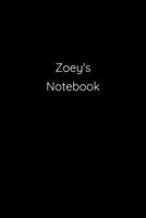 Zoey's Notebook: Notebook / Journal / Diary - 6 x 9 inches (15,24 x 22,86 cm), 150 pages. 1692319620 Book Cover