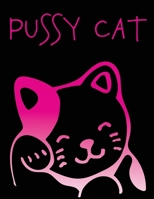 Pussy Cat: Book For Adults Funny Kitty Cover Sketch Paper Write Your Own Funny Story Blank Notebook Journal 8,5 x 11 100 pages 167637499X Book Cover