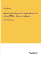 Haupt-Bericht über die Cholera-Epidemie des Jahres 1854 im Königreiche Bayern: Erste Abtheilung 3382028921 Book Cover