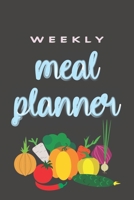 Weekly Meal Planner: 52 Weeks of Meal Menu Prep with Grocery List | Vegetable Cover Pattern B0842M53XD Book Cover