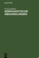 Germanistische Abhandlungen 311118370X Book Cover
