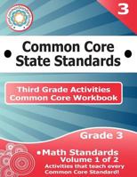 Third Grade Common Core Workbook: Math Activities: Volume 1 of 2 1499148836 Book Cover