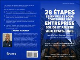 28 Étapes Essentielles pour Construire une Entreprise Solide et Réussie aux États-Unis (French Edition) B0GHJ973Q5 Book Cover