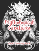 Mythological Creatures Adult Coloring Book Grayscale Images By TaylorStonelyArt: Volume I (Intricate Mandala Patterns For Adults) B0CVRZFLX9 Book Cover