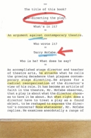 Mis-Directing the Play: An Argument Against Contemporary Theatre 1566633532 Book Cover