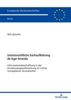 Unionsrechtliche Sachaufklaerung de Lege Ferenda : Informationsbeschaffung in der Einzelzwangsvollstreckung Im Lichte Europaeischer Grundrechte 3631810415 Book Cover