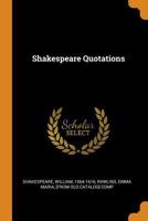 Shakespeare Quotations 1017495963 Book Cover