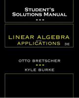 Student Solutions Manual for Linear Algebra with Applications 013145336X Book Cover