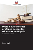 Droit d'audience des profanes devant les tribunaux au Nigeria (French Edition) 6207731468 Book Cover