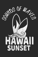 Hawaii Sunset: Hawaii Surfing Notebook Blank Dot Grid Family Journal dotted with dots 6x9 120 Pages Checklist Record Book Take Notes Hawaii Paradise Planner Paper Christmas Gift for Hawaii Lover Hawai 1708471014 Book Cover